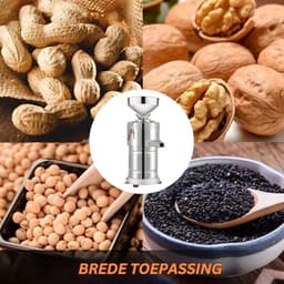 MKSS® Pindakaas Machine - Pindakaas Machine RVS - 1200W - 15KG - Zilver — thumbnail 4