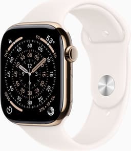 Apple Watch Series 11 gps + Cellular - 42mm titanium Case Light Blush Sport Band M/l Smartwatch Gold — thumbnail 2