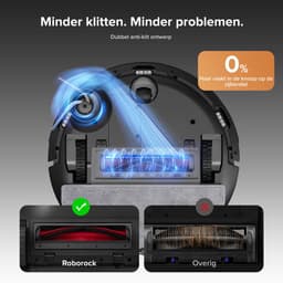 Roborock Q10 S5+ Set Robotstofzuiger en Dweil met Zelflediging-Zuigkracht van 10000 Pa-Vibrerende dweilpads-Handsfree Reinigen tot 7 Weken-Dubbel Anti-klitontwerp-Automatisch dweilen-Obstakelvermijding-Zwart-S8 Plus Upgrade-2 stofzakken — thumbnail 5