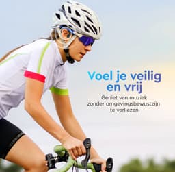 Golden Sound Bone Conduction - Sport oordopjes - Sporthoofdtelefoon - Draadloze oordopjes - Waterbestendig - Oortjes draadloos - Bone Conduction headphone - 32GB Interne geheugenkaart - Geschikt voor elke laptop en smartphone — thumbnail 3