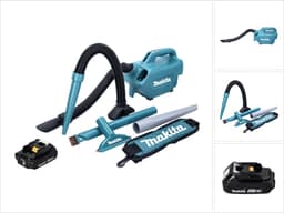 Makita DCL 184 A1 Snoerloze stofzuiger 18 V 54 mbar 0,5 l + 1x oplaadbare accu 2,0 Ah - zonder lader — thumbnail 1