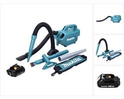 Makita DCL 184 A1 Snoerloze stofzuiger 18 V 54 mbar 0,5 l + 1x oplaadbare accu 2,0 Ah - zonder lader