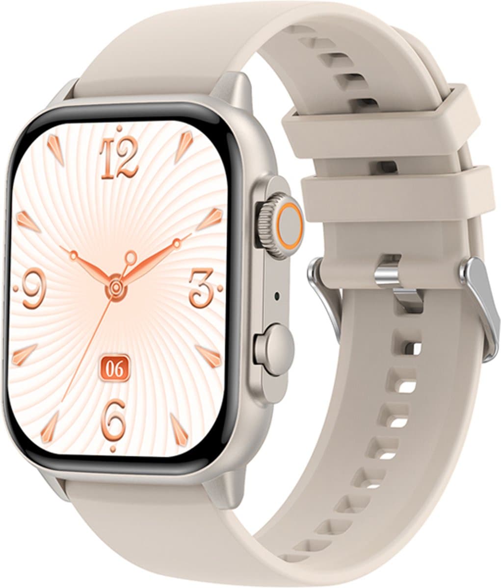 Cinturio Commander Smartwatch - Zilver/Wit - Omoled Scherm - Voor heren en voor dames — afbeelding 1
