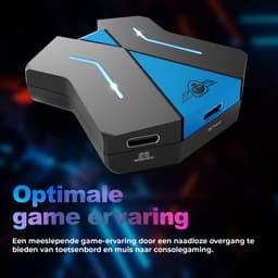 Spirit of Gamer Converter – Converter muis – Geschikt voor PS4, PS3, Xbox One, Nintendo Switch – Compatibel met verschillende Consoles – ideaal voor FPS-spellen – geschikt voor elke muis en keyboard – Zwart/Blauw — thumbnail 3