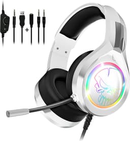 Spirit of Gamer Headset – Gaming Headset – Koptelefoon – 50 MM Luidsprekers – geschikt voor PS4/PS5, Xbox, Switch, PC – USB- en Jackuitgang - Wit — thumbnail 1