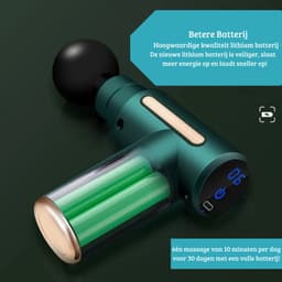 Fascia Massage Gun – Draadloos Massage Pistool – Diverse Opzetstukken – Mini – Lichtgewicht - Spier Ontspanning – Professioneel Massage Apparatuur – Verlichting van Pijn en Ongemak – Gericht op Nek en Cervicale Wervelkolom — thumbnail 3