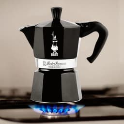 Bialetti Moka Express Percolator 1 Kops Zwart – Espresso Maker – Aluminium – Italiaanse Koffiezetter — thumbnail 2