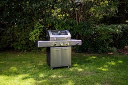 GrilluxePrime gasbarbecue 3 branders met gietijzeren kookplaat — thumbnail 1