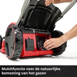 Einhell Professional Accu Grasmaaier GP-CM 36/47 S Li BL Kit - Power X-Change - 36 V/Li-ion - Maaibreedte: 47 cm - Aanbevolen gazonoppervlakte: tot 700 m² - 65 L opvangzak - Maaihoogte: 25-80 mm - Incl. 4x 4.0 Ah Accu en 2x DUO-lader — thumbnail 5