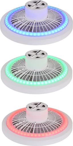 CristalRecord - Plafondventilator Moli WIFI Ø 50 cm RGB wit — thumbnail 5