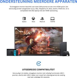 Thuys - Portable Monitor - Draagbare Monitor - Draagbaar Scherm - Hoogwaardige Kwaliteit — thumbnail 3