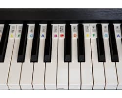 Siliconen Toetsenwijzer piano kleur - verwijderbare stickers