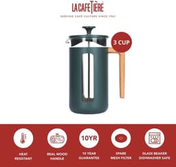 La Cafetière Cafetiere Pisa RVS / Groen - 350 ml / 2 kops — thumbnail 5