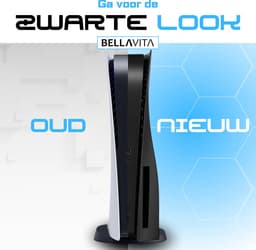 BELLAVITA ® PS5 Faceplate - NIET GESCHIKT VOOR DE PS5 SLIM - Disk Versie - Disk Version - Playstation 5 faceplate - Playstation 5 - Faceplates - PS5 Accessoires - Zwart - Matte Black - Cover - Skin - Sinterklaas - Black Friday - Kerst - Kerstmis — thumbnail 4