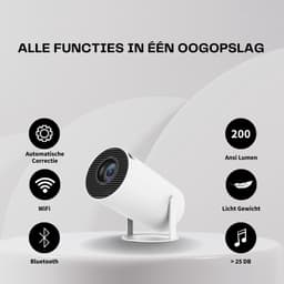 Magcubic - Ultieme Draagbare WiFi 6 Mini Beamer 4K/200 ANSI Projector Streamen - HY300 - BT 5.0 - Android - Home Cinema — thumbnail 2