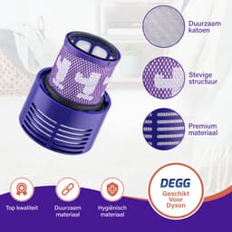 DEGG® - Hepa Filter Geschikt voor Dyson V10 - Wasbaar - Vervangt Dyson V10 Filter - Onderdelen - Duurzaam - Premium Kwaliteit - 2 STUK(S) CONTROLEER UW MODEL ! — thumbnail 3