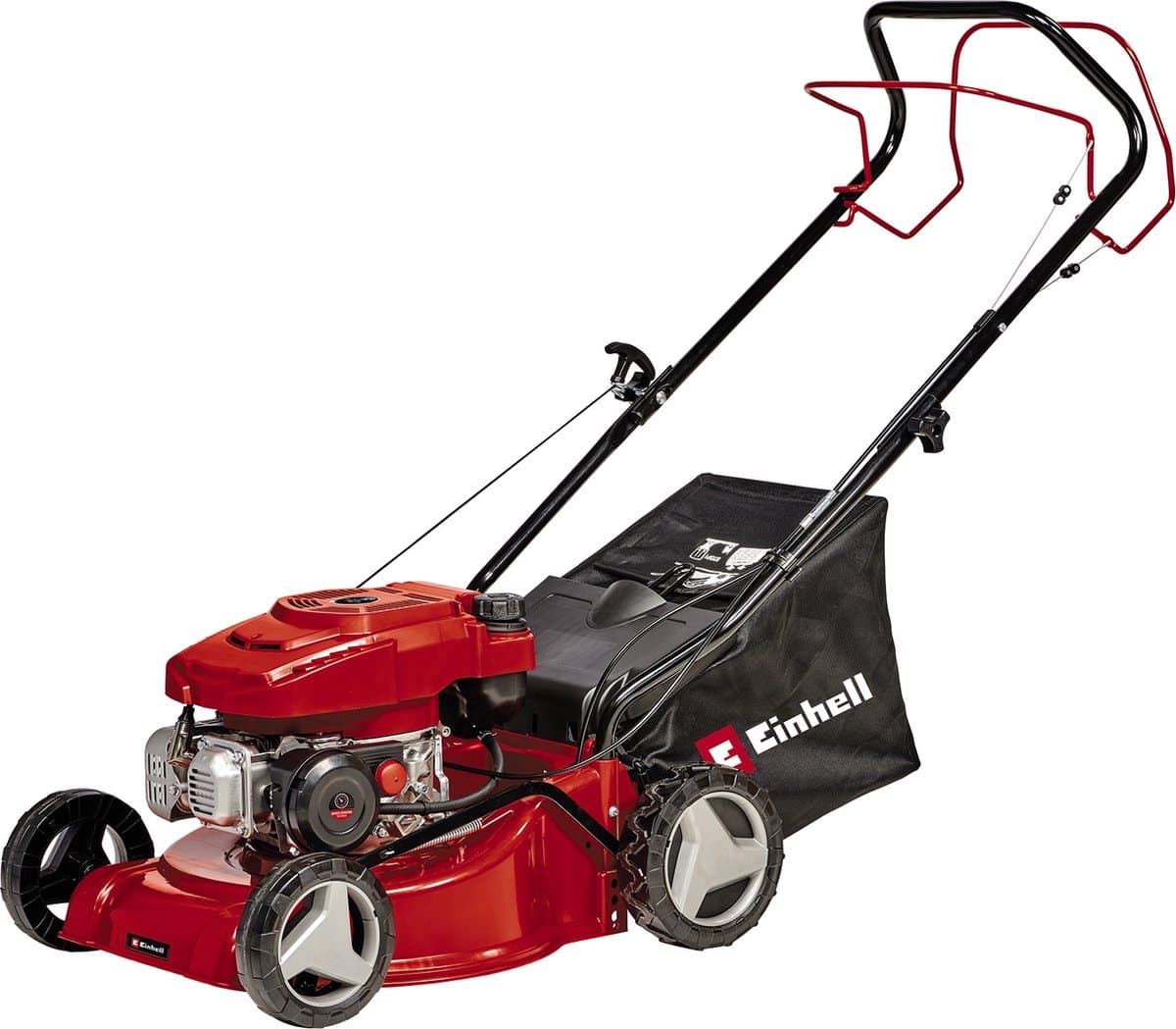 Einhell Benzine Grasmaaier GC-PM 40/2 S - 132 cm³ - 2 kW - 4-takt - Maaibreedte: 40 cm - Aanbevolen gazonoppervlakte: tot 1000 m² - 45 L opvangbak - Maaihoogte: 25-75 mm — afbeelding 1