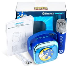Sonic the Hedgehog - karaoke set voor kinderen - draadloze microfoon en speaker - met lichteffecten - stemvervorming — thumbnail 2