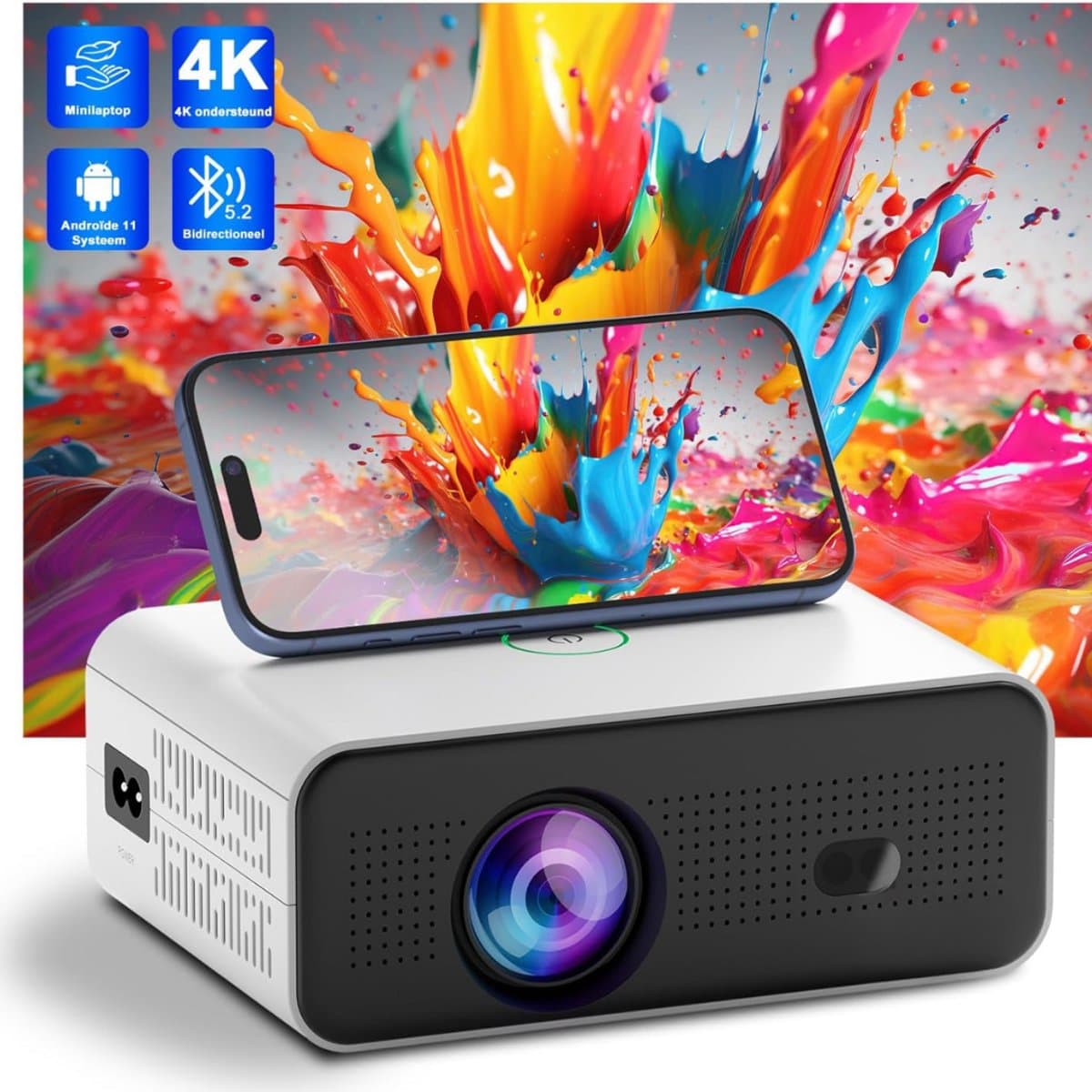 Lexium Mini beamer - Projector - Beamerscherm - Projectiescherm - Outdoor & Indoor Projector - — afbeelding 1