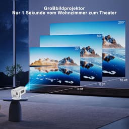 Lexium Mini beamer - Projector - Beamerscherm - Projectiescherm - Outdoor & Indoor Projector - — thumbnail 4