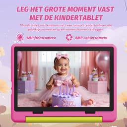 Hotlight KT1028 - Android 14 kindertablet - 10.1 inch - 14(3+11)GB RAM/64GB ROM– 5000mAh - Roze — thumbnail 2