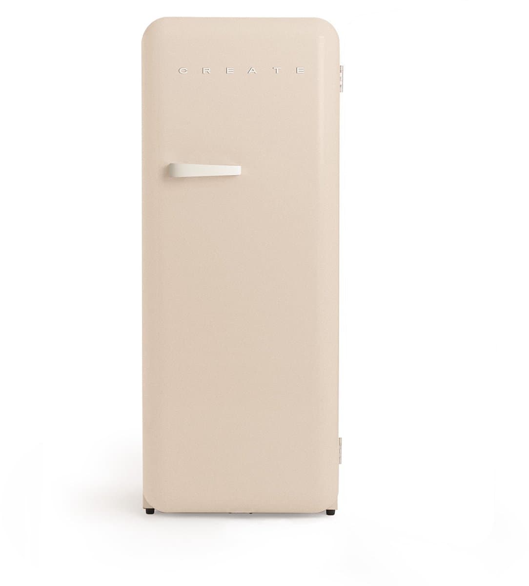 CREATE - Koelkast in retrostijl - Zand - Handvat Gebroken wit - FRIDGE RETRO 281L — afbeelding 1