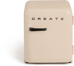 CREATE - Koelkast in retrostijl - Zand - Handvat Zwart - FRIDGE RETRO 48L — thumbnail 1