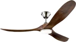 Bovista Plafondventilator - Met Verlichting - Plafond Ventilator - Met Lamp - Plafonniere Met Ventilator - Met Licht - Stijl B - 150cm — thumbnail 1