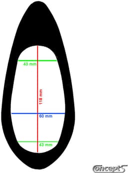 Simoni Racing haaienvin auto antenne Big Shark Fin in glanzend zwart ABS ter vervanging van antennespriet — thumbnail 5