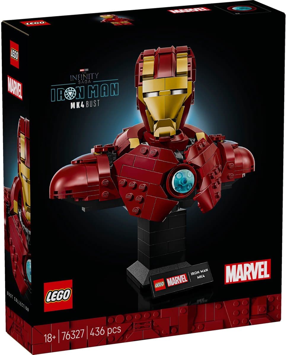 Lego Marvel 76327 Iron Man Mk4 Buste Bouwstenen — afbeelding 1