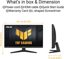 ASUS TUF Gaming VG249QE5A - FHD Gaming Monitor - 146Hz - 1ms - 24 Inch — thumbnail 5