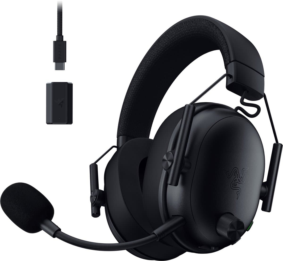 Razer BlackShark V3 - Draadloze Gaming Headset - 7.1 Surround - Bluetooth / Dongle - PC - Zwart — afbeelding 1