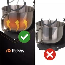 Ruhhy keukenmachine 6,2L verwarmde kom + blender 2300W – mixer, blender, vleesmolen en pastamaker — thumbnail 4