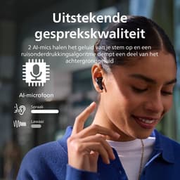 Philips TAT2520BK/00 hoofdtelefoon/headset Draadloos In-ear Oproepen/muziek Bluetooth Zwart — thumbnail 5