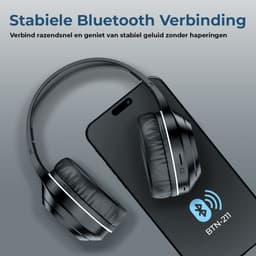 Denver Bluetooth Koptelefoon - Active Noise Canceling - Draadloos - Handsfree Bellen - BTN211 - Model 2026 — thumbnail 3
