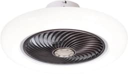 Nivard Plafondventilator - Met Verlichting - Plafond Ventilator - Met Lamp - Plafonniere Met Ventilator - Met Licht - Bruin - 45cm — thumbnail 1