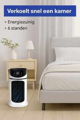 Aircooler - Luchtkoeler - Tafel Ventilator - 6 Standen - Luchtbevochtiger - — thumbnail 4
