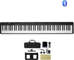 88-Toets Opvouwbare Piano Met Bluetooth En Midi-Ondersteuning, Een Draagbare, Elektronische, Digitale Opvouwbare Piano Met Standaard, Sustainpedaal, Tas En Snelheidsgevoelige Toetsen — thumbnail 3