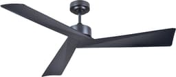 A-Flow Design Black 52 inch Plafondventilator - Plafondventilator zwart - Design Ventilator - Met afstandsbediening - 6 Windsnelheden - Timerfunctie - Winterstand - 132CM — thumbnail 1