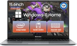 Blackview AceBook 6 Laptop - 15,6 inch Full HD - 16 GB RAM - 256 GB SSD - Intel N150 - Windows 11 Notebook - UHD Graphics - Grijs — thumbnail 1