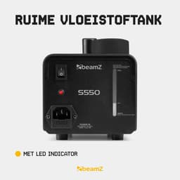 Rookmachine - BeamZ S550 - Compacte Rookmachine voor Huisfeestjes - Met Draadloze Afstandsbediening — thumbnail 5