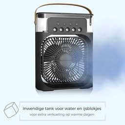 VeltroGoods - luchtkoeler - mistfunctie - plug-in mini ventilator — thumbnail 4