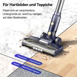 Steelstofzuiger met snoer - 6-in-1 Stofzuiger zonder zak - Krachtig -600W - 23Kpa- Rood — thumbnail 3