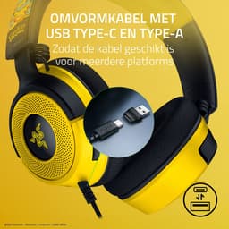 Razer Kraken V4 X - Gaming Headset - Razer Chroma RGB - 7.1 - Pokémon Kanto Starters Edition — thumbnail 2