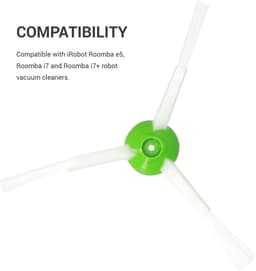 Robotstofzuiger Reserve Vervangingsonderdelen Set - Geschikt voor Roomba e5/ i7 en i7+ Robotzuiger - 3 Borstels - Compabitel met iRobot — thumbnail 4