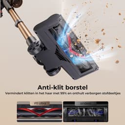 Proscenic P11 Ultra - Steelstofzuiger Draadloos - 550W - 55Kpa - Draadloze Stofzuiger - Ultralicht - 1,2 L Stofbak - 55 minuten - Snoerloze Stofzuiger — thumbnail 3