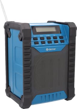 Denver Bouwradio - Bluetooth - met Accu - AUX - FM - USB-C - Spatwaterdicht - WRB60 — thumbnail 1