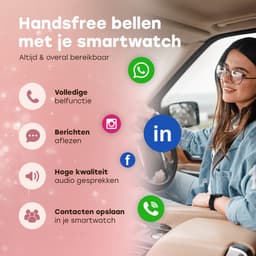 Bizoule Smartwatch Beso - Smartwatch Dames & Heren - 40mm - Horloge met Belfunctie - AMOLED Full HD - Bloeddrukmeter - Stappenteller - Android & iOS - Zwart — thumbnail 4