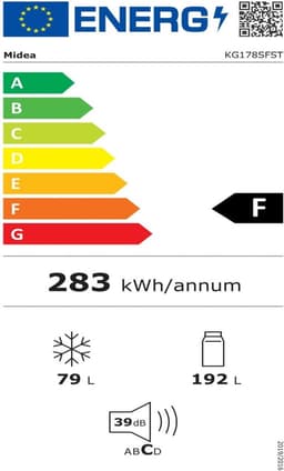 Midea inbouw koel-vriescombinatie KG178SFST, 177 cm hoog, 54 cm breed, Fresh Box, sleepdeur en LED-verlichting — thumbnail 2