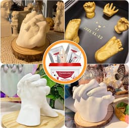 TAVADA 3D-handafdrukset voor koppels,Handafdrukset,Handen Casting Kit Hand Moulding Kit,Hand Mold Casting Kit,Eenvoudig te Gebruiken, cadeau voor bruiloft, Valentijnsdag, Kerstmis of jubileum — thumbnail 2